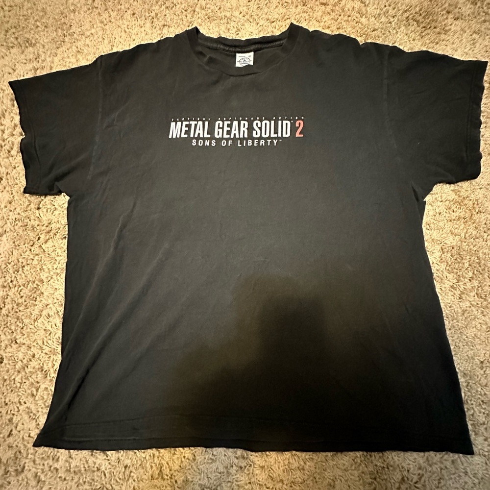 Vintage Metal Gear Solid 2: Sons of Liberty T-shirt Size XL